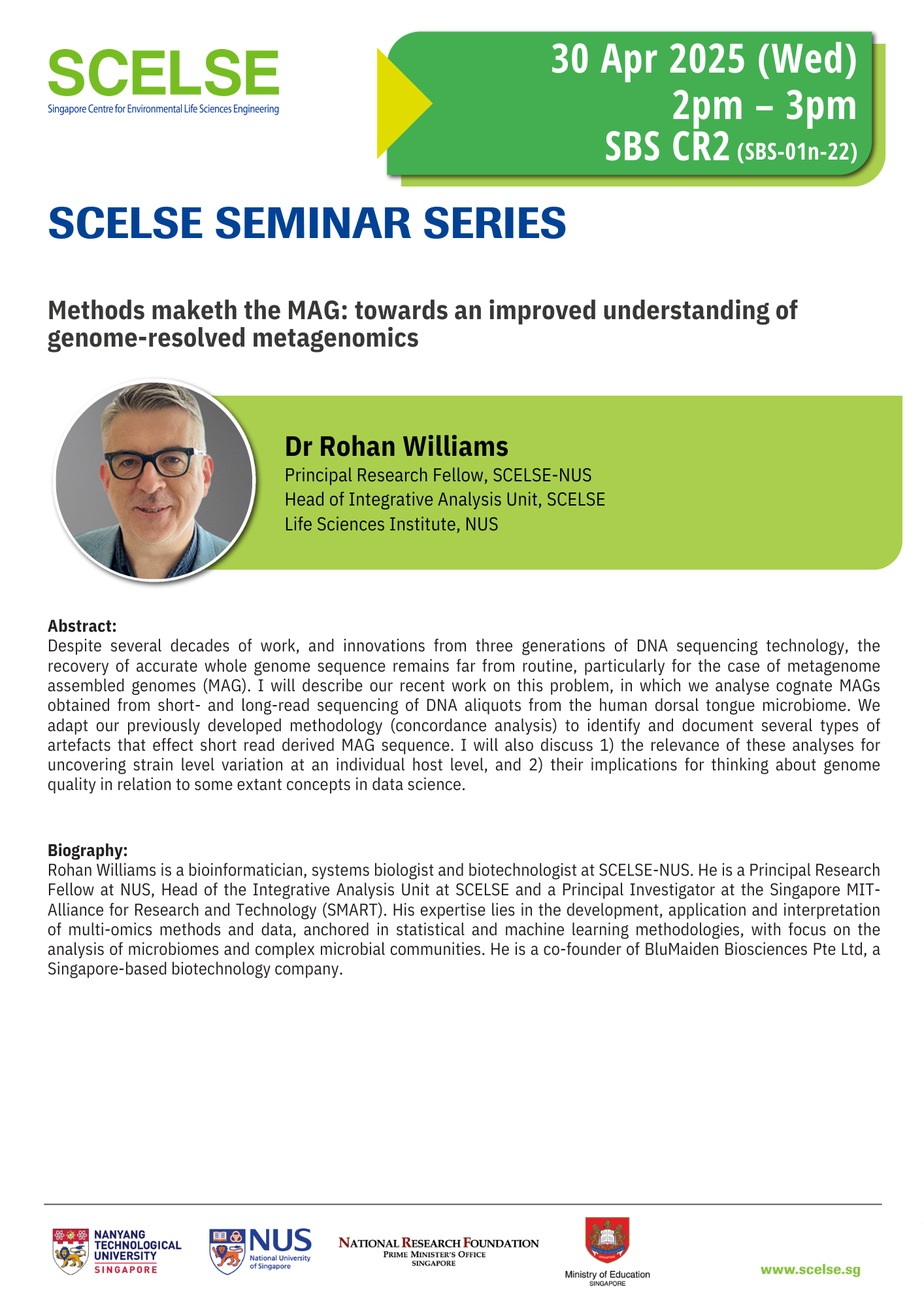 SCELSE Seminar_30Apr2025_Dr Rohan Williams