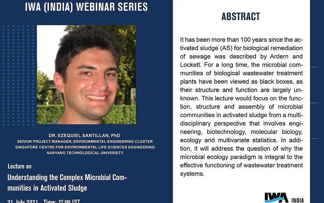 IWA (India) Webinar Series – Dr Ezequiel Santillan