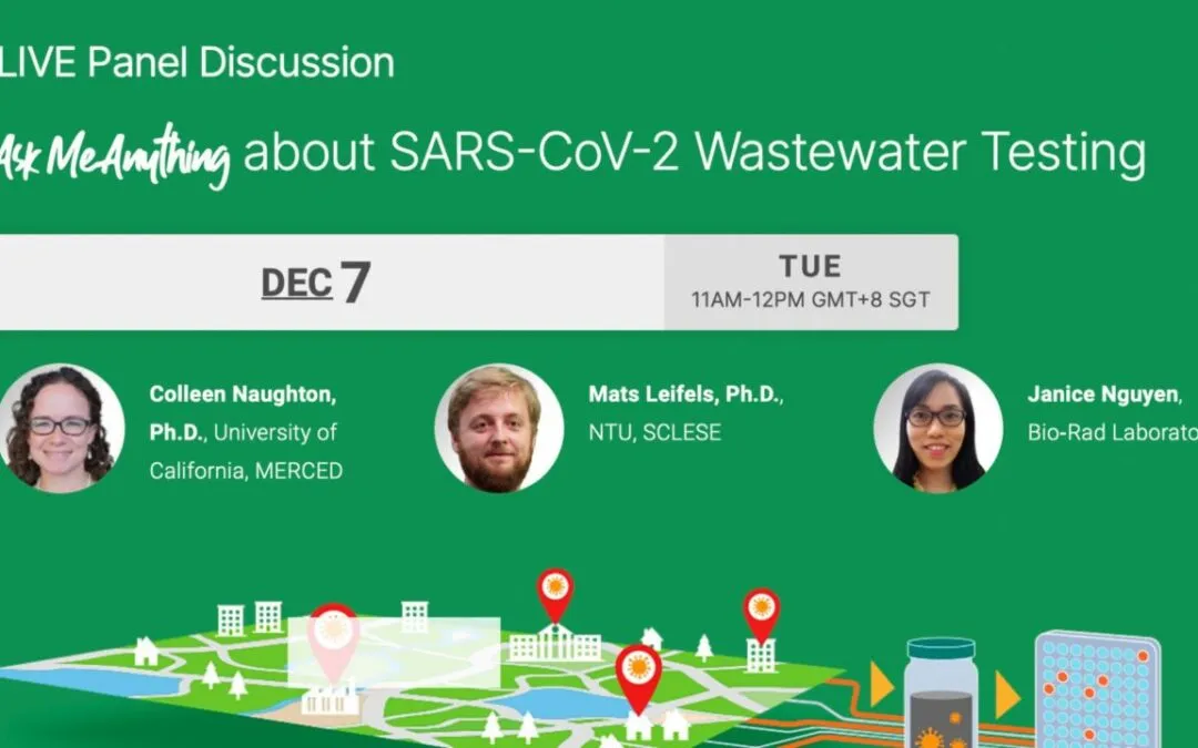 Webinar: Ask me anything about SARS-CoV-2 Wastewater Testing